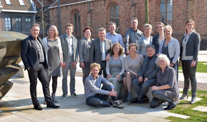 De zangers en zangeressen van Vocaal Ensemble Collage.
