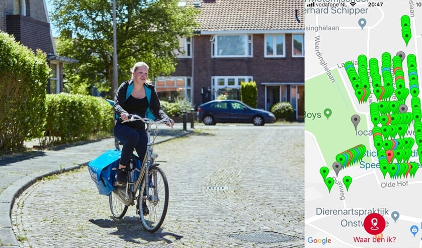 Een handige app helpt bezorgers in Drachten bij het goed uitvoeren van de bezorging.
