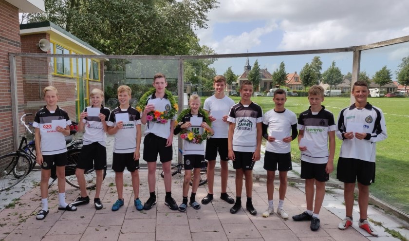 Alle prijswinnaars van de B klas.