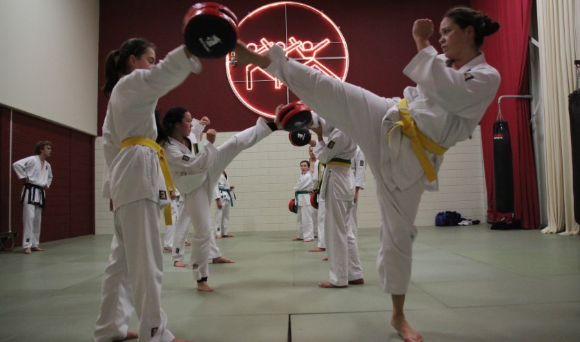 Taekwondoka's beschikken over veel kracht, techniek, snelheid en behendigheid.