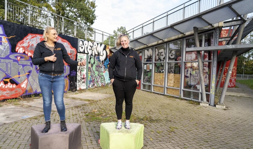 <p>De twee jongerenwerkers van Place2B in Drachten, Margriet Balk (links) en Domenica van de Geer (rechts). Domenica wil de hulpverlening aan jongeren verbeteren en zamelt zaterdag donaties in voor MIND door mee te doen met de actie 'Last Man Standing'.</p>