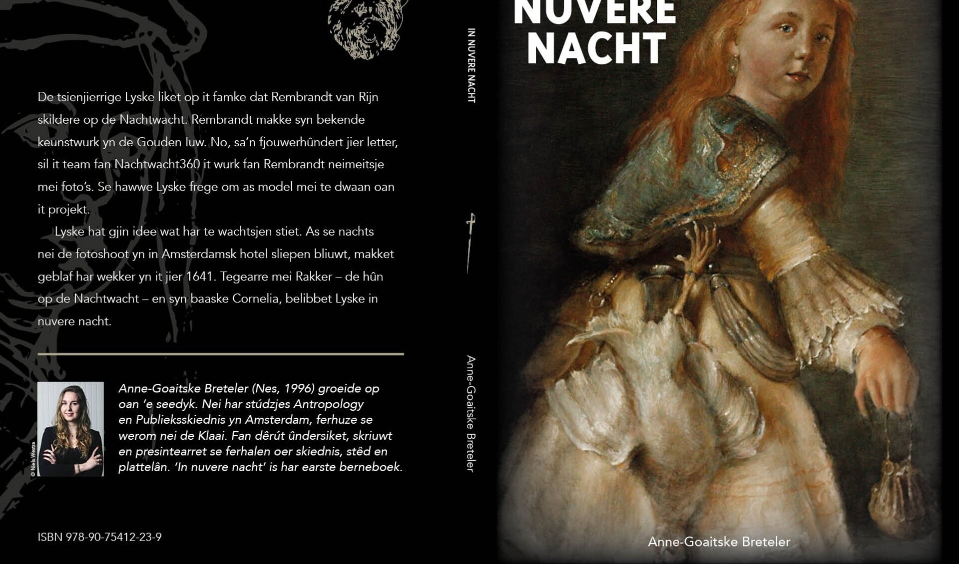 Gerrit Breteler tekende speciaal voor dit boek het meisje op de Nachtwacht na.