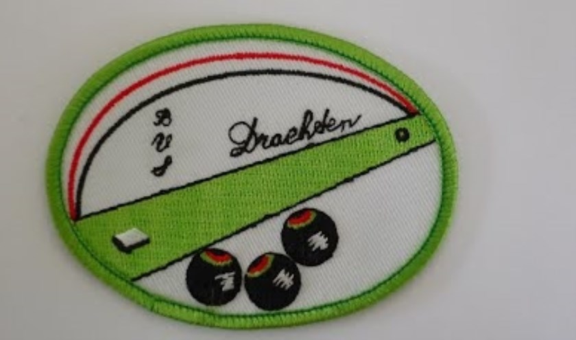 Het logo van de bowlsvereniging, die een toernooi organiseert in Drachten.