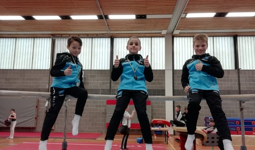 V.l.n.r. Devano Conradi, Dion Luinge en Tim den Braven.