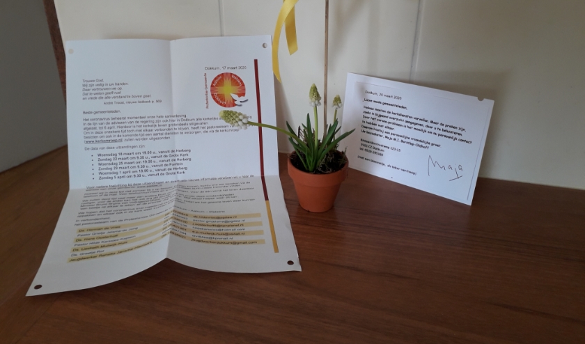 Met een pastorale brief worden de gemeenteleden bemoedigd.