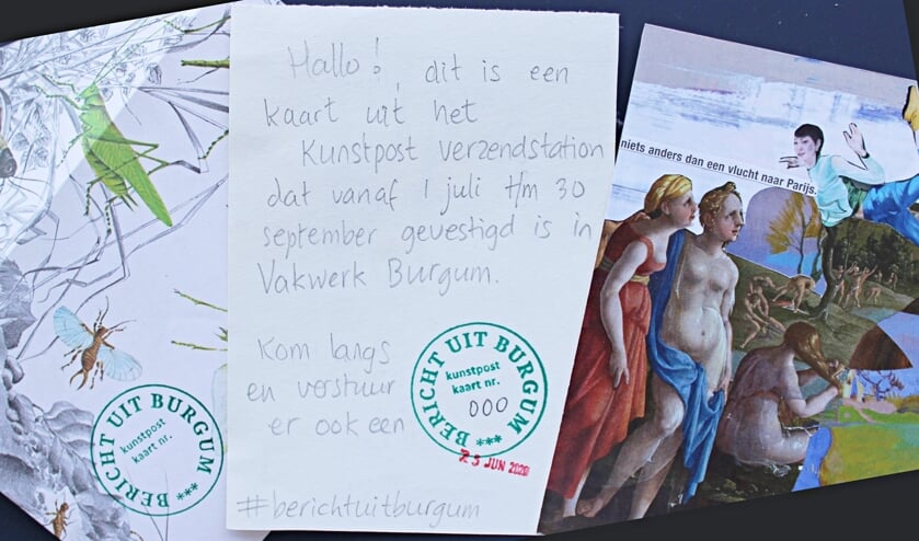 Het Kunstpost Verzendstation van Anne van Dalen.