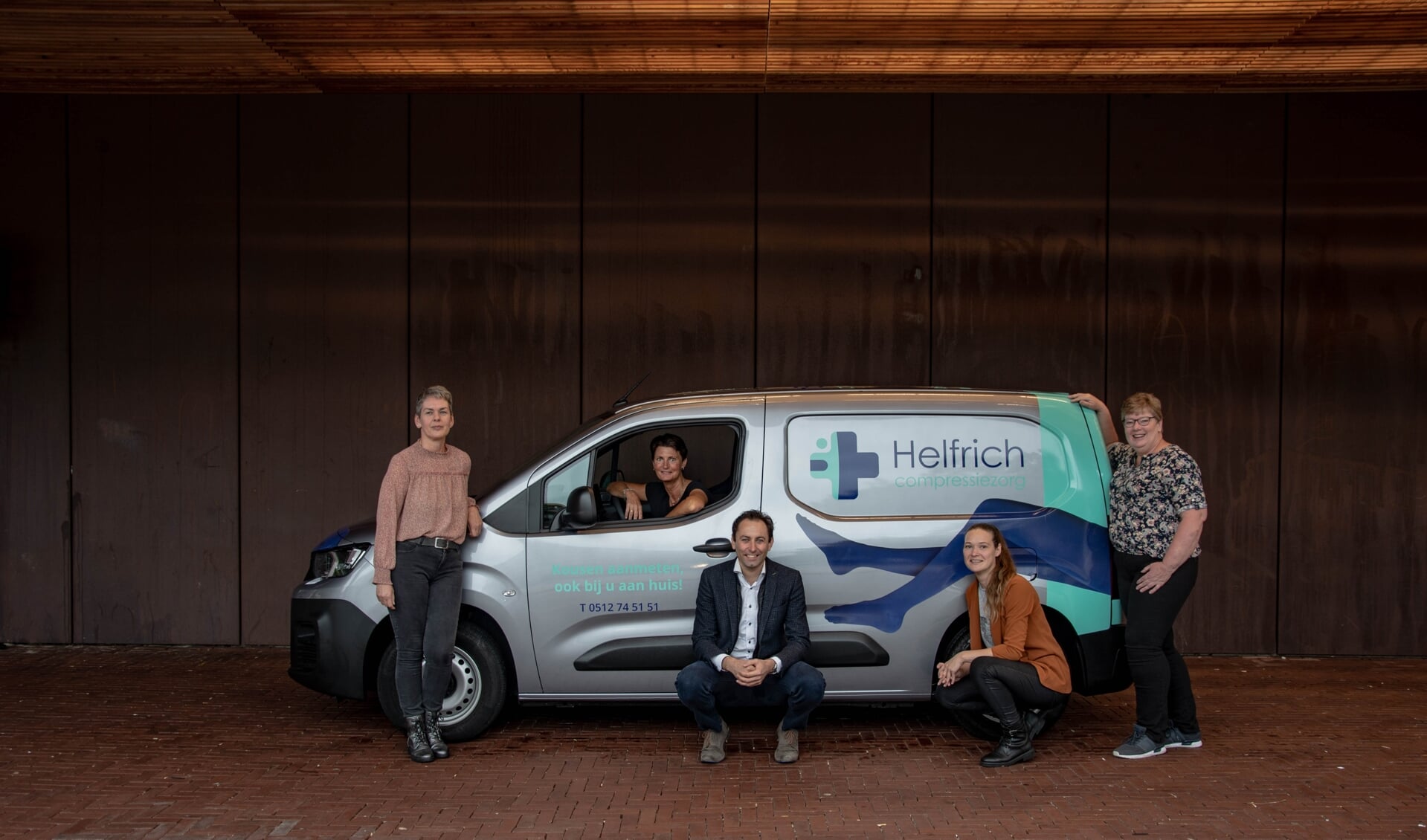 De compressietherapeuten van Helfrich Compressiezorg.
