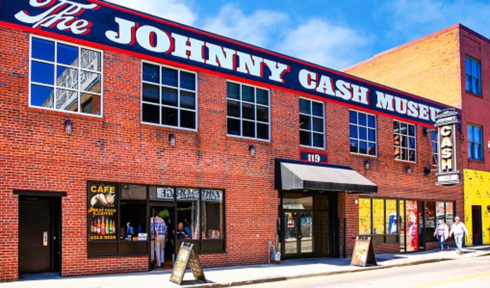 Het Johnny Cash Museum in Nashville, Tennessee, Verenigde Staten.
