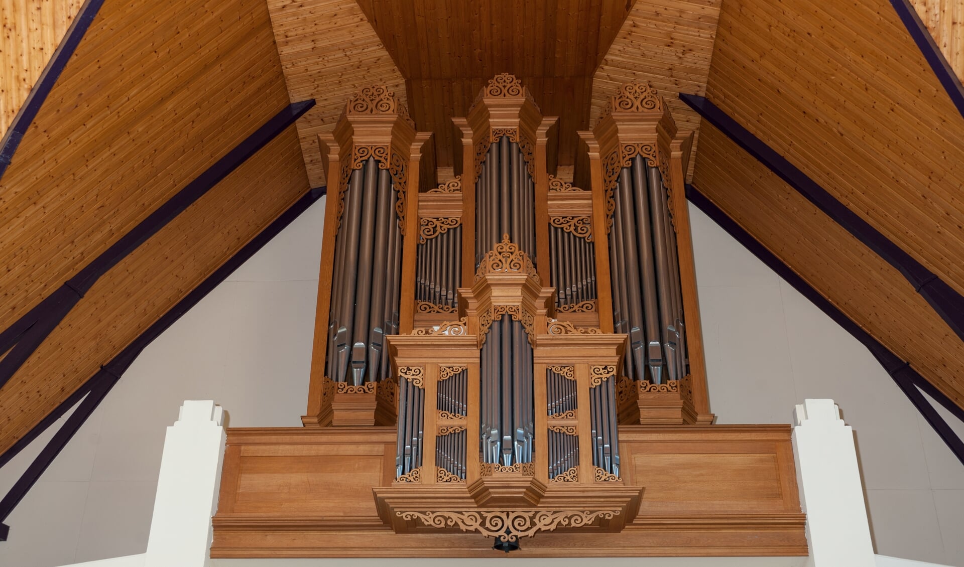 Het orgel in de Grote Kerk in Kollumerzwaag.