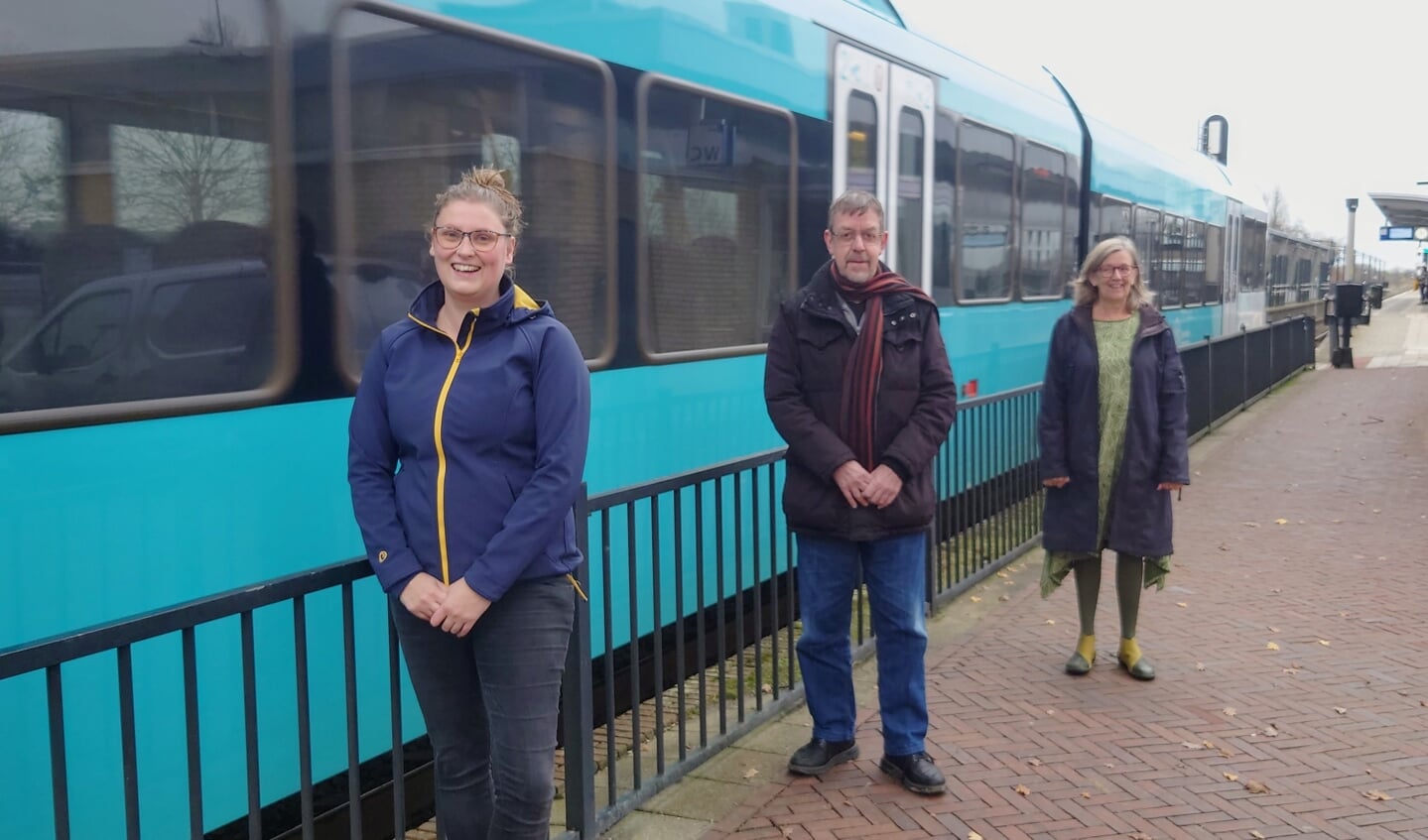 De beoogde GL-lijsttrekker in Achtkarspelen Tjitske Veenstra, nummer twee Rick Weggen en nummer drie van de voorlopige lijst Marleen Miedema. De ledenvergadering beslist definitief op 11 december, ook over het verkiezingsprogramma.