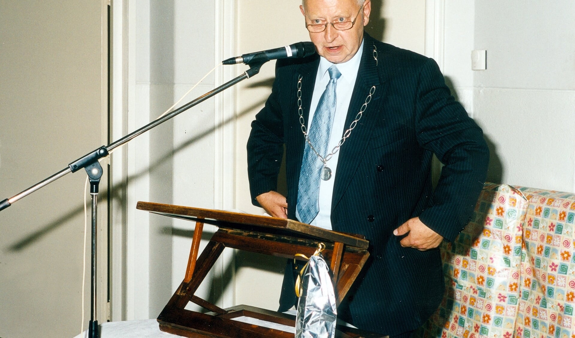Burgemeester Jan Geersing van Ferwerderadiel.