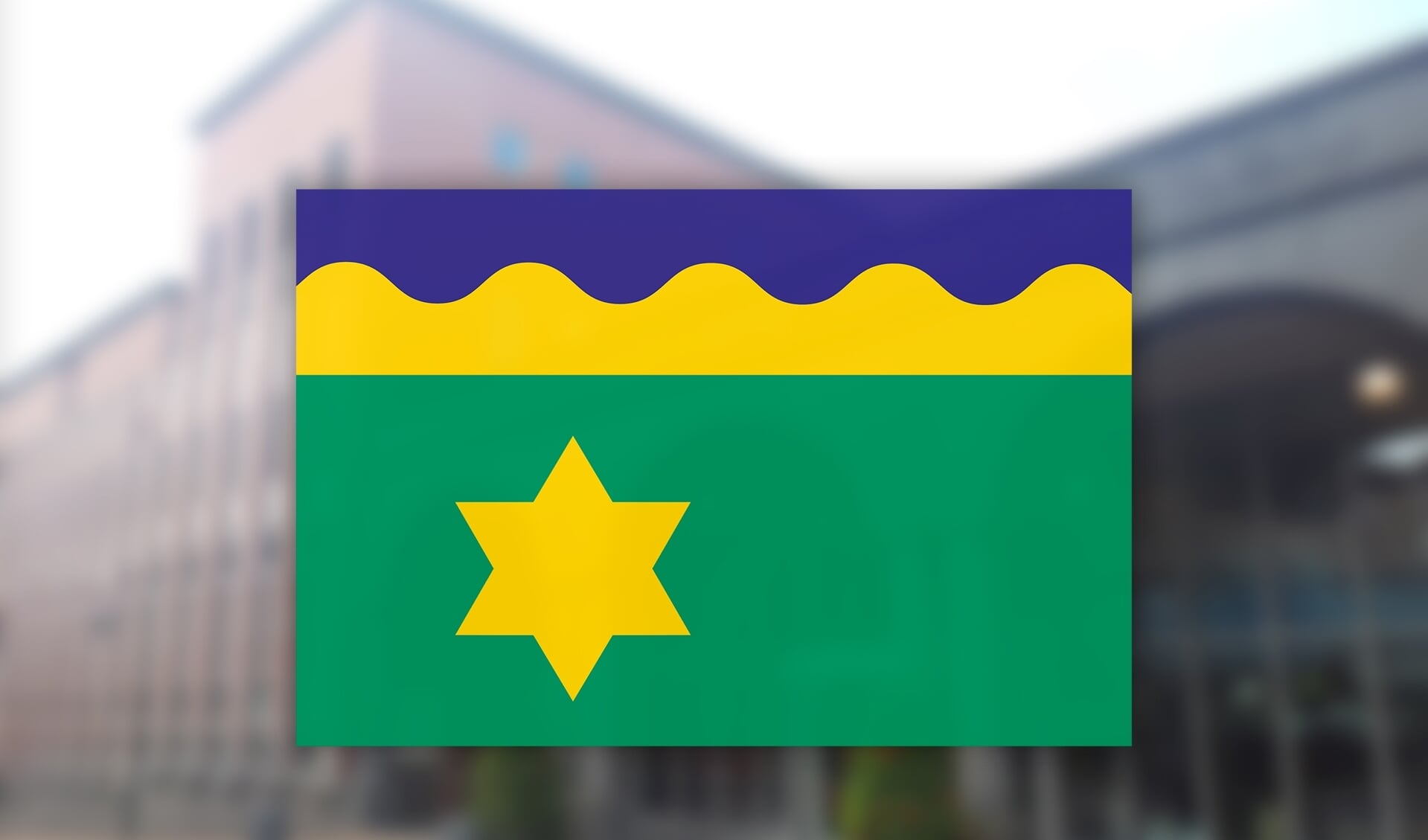 Het ontwerp van de nieuwe vlag is door burgemeester Johannes Kramer weer ingetrokken.