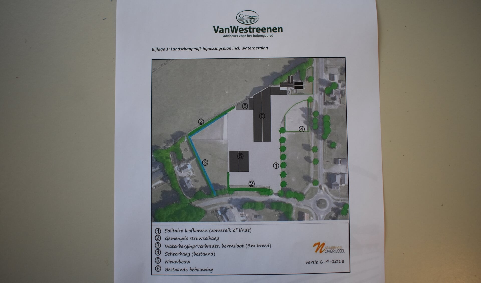 Het plan van Klaremelk BV voor de locatie De Skieding 1 bij Houtigehage.