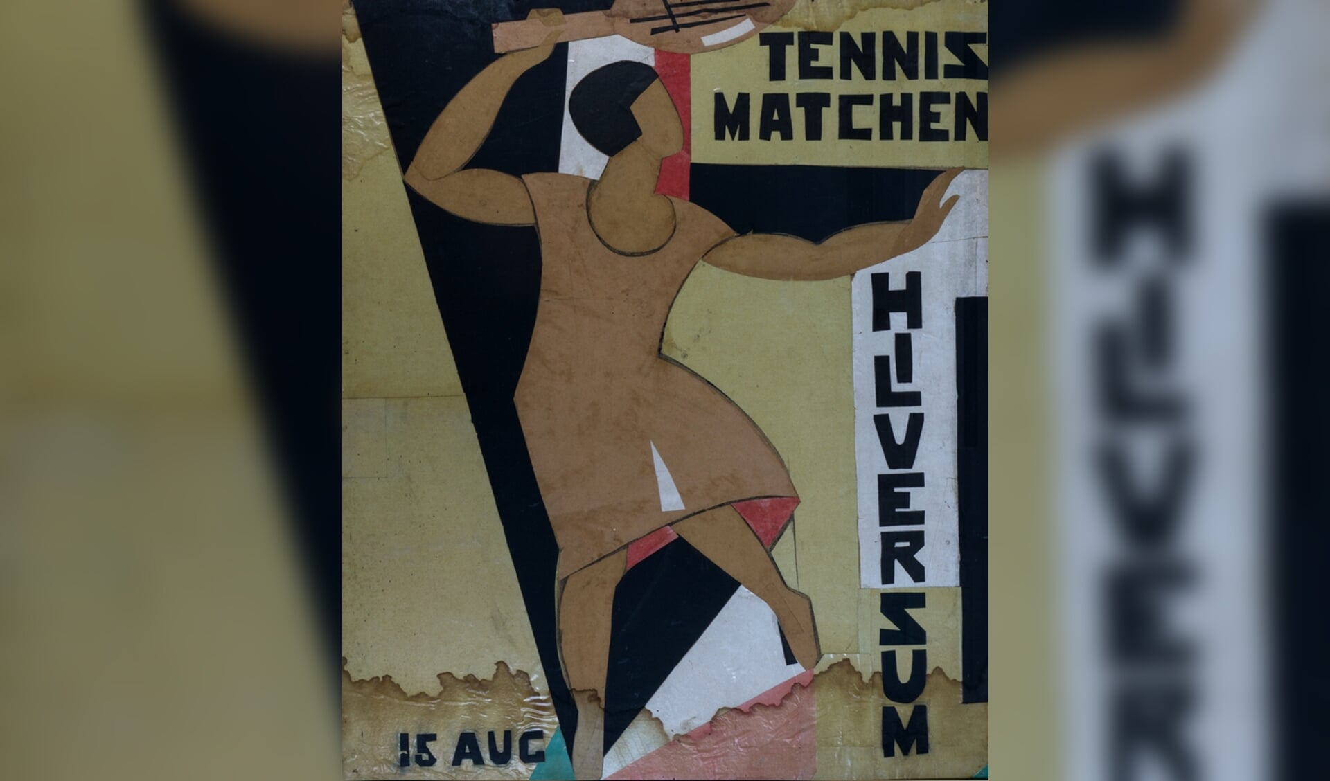 Otto van Rees, Collage Tennismatchen, 1924, collectie Museum Dr8888