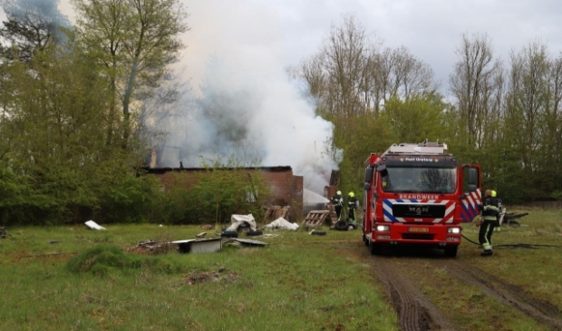 <p>.Het uitgebrande schuurtje</p>