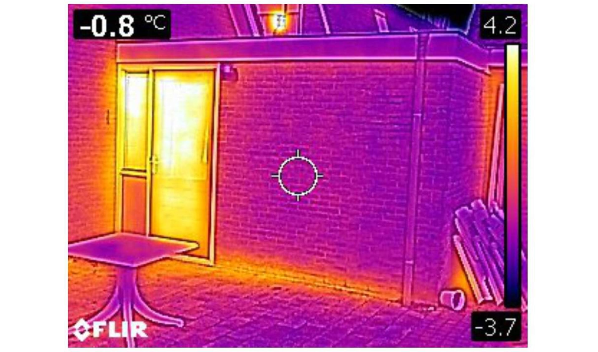 Met een warmte- of infraroodcamera krijg je de warmtelekken van een woning goed in beeld. 