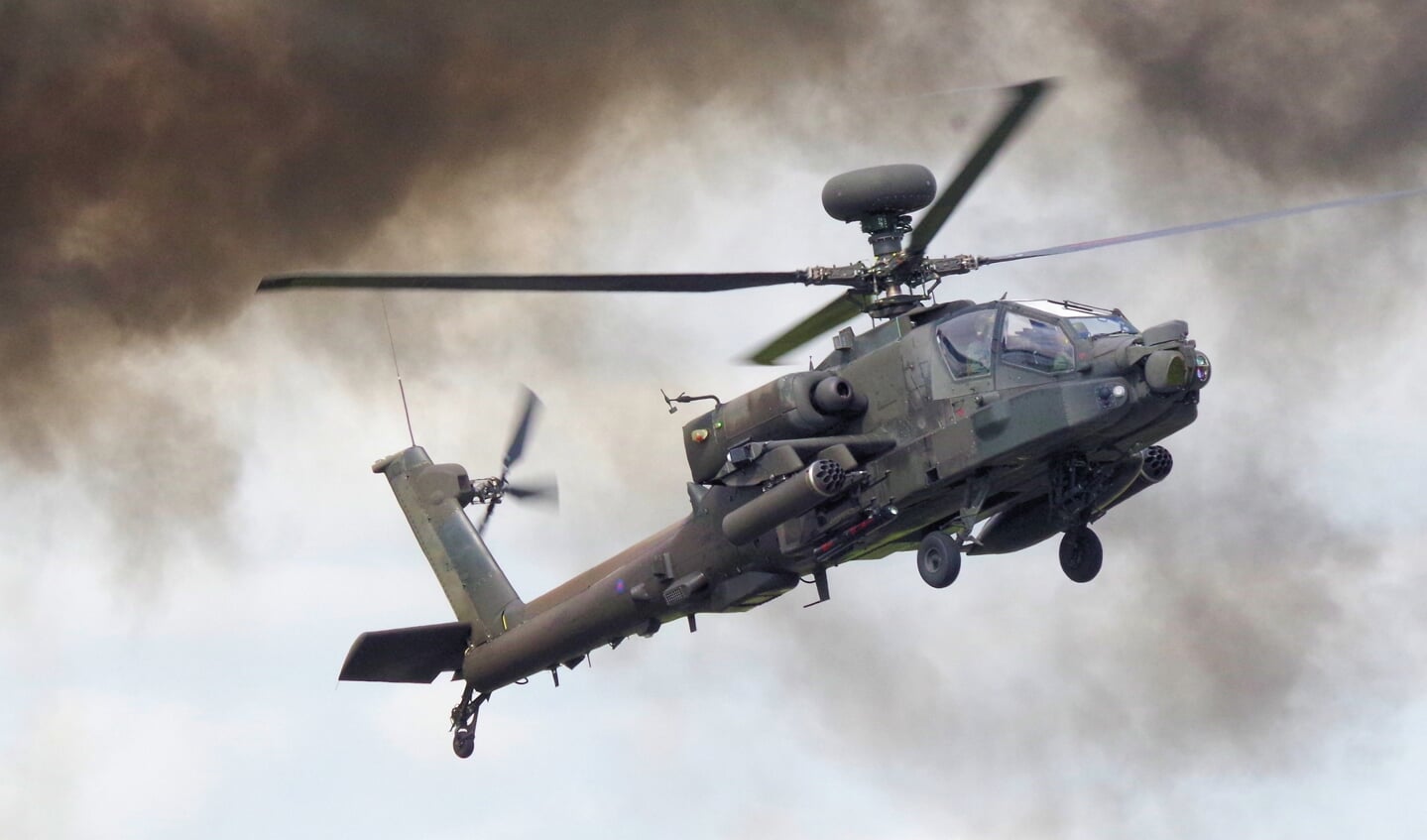Apache helikopter in actie.