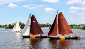 Meevaren op een Friese boerenpraam