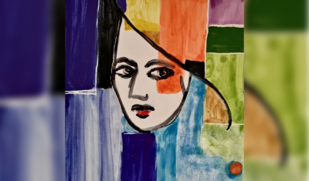 Kunstwerk van Farida te zien tijdens kunstweekend Beetsterzwaag. 