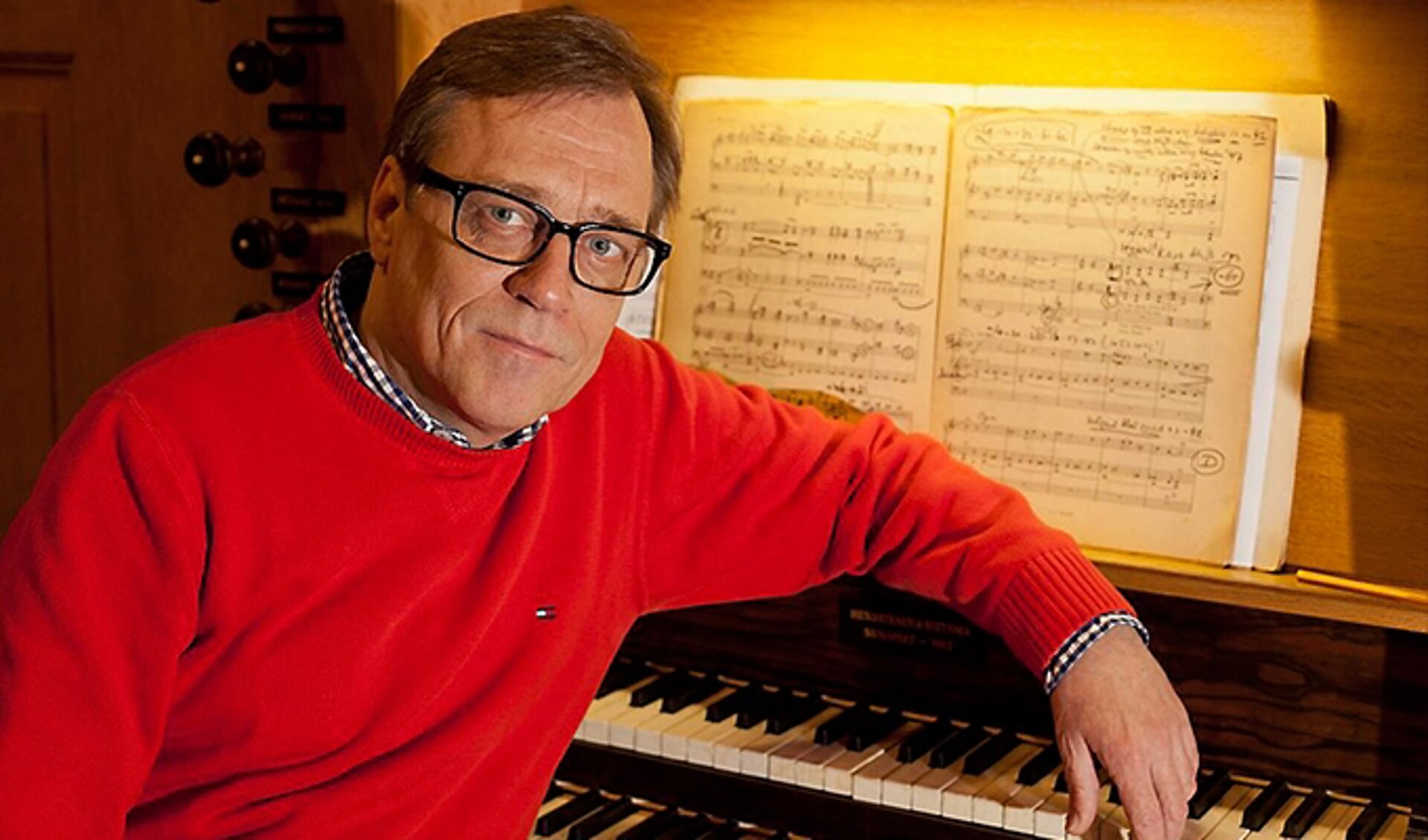 Organist Everhard Zwart.