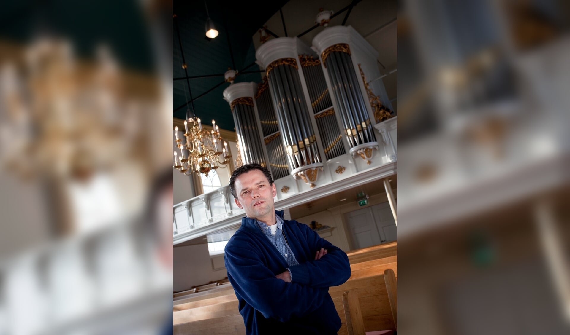 Organist André van Vliet.