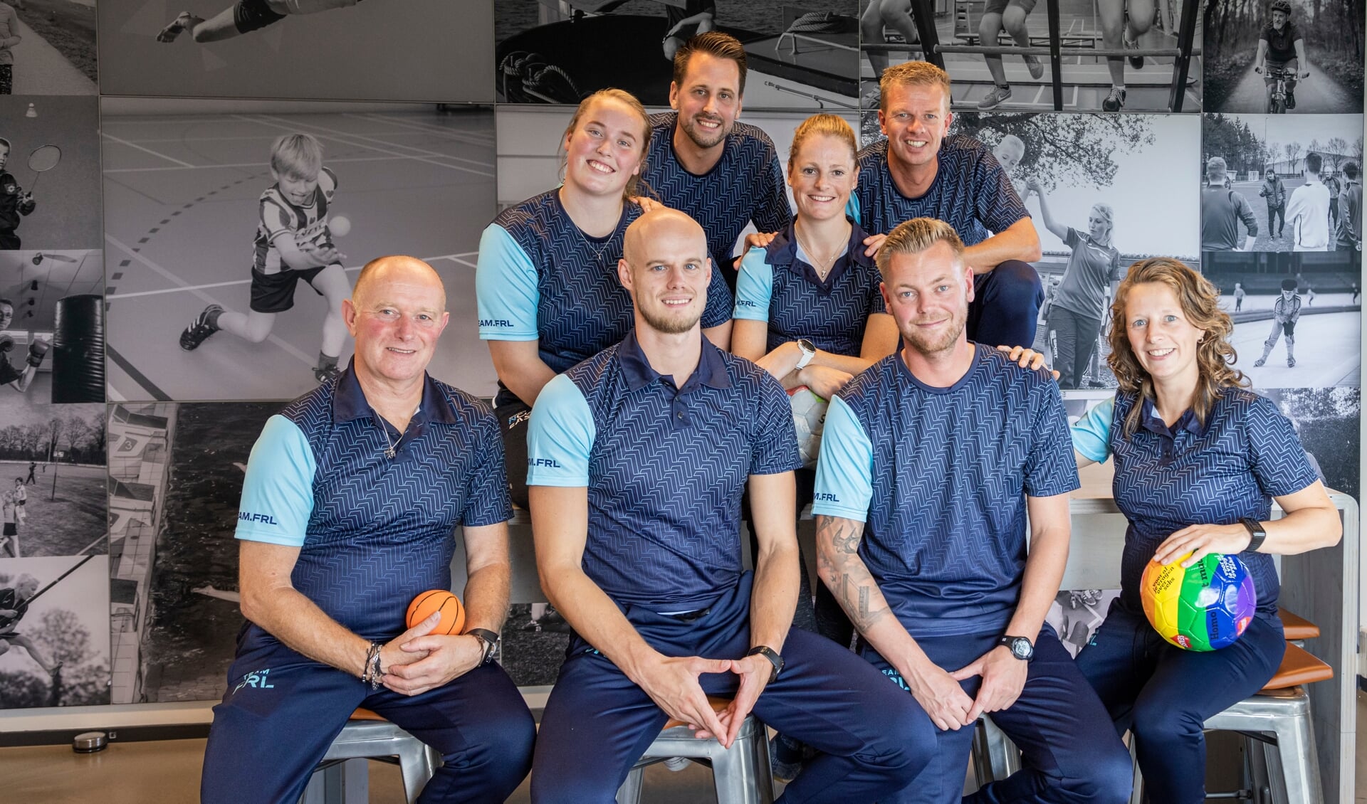De buurtsportcoaches van Team FRL in de gemeenten Noardeast-Fryslân en Dantumadiel.