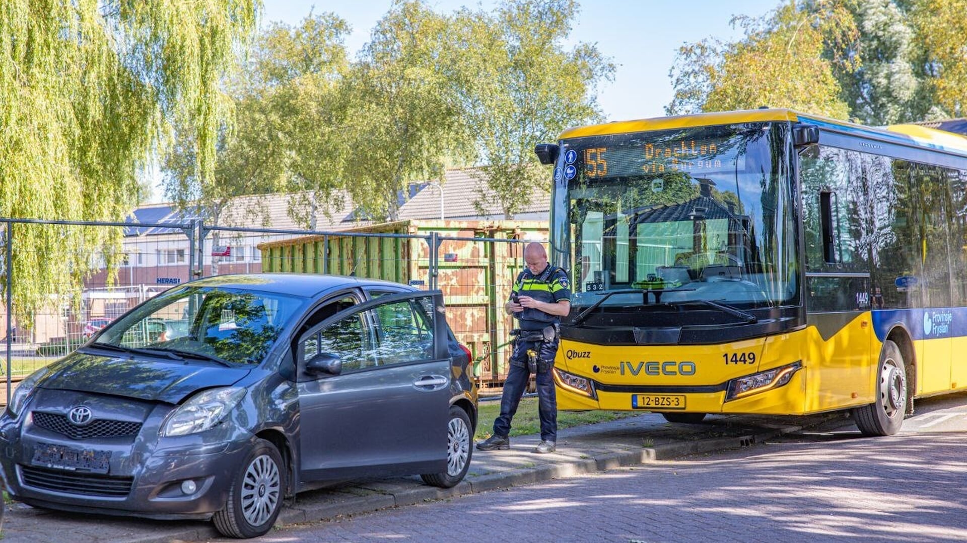 Buschauffeur aangehouden op verdenking van het rijden onder invloed van drugs.