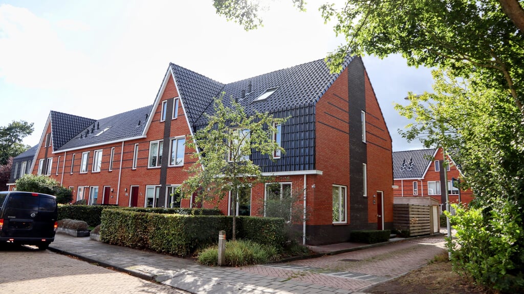 Nieuwbouw in Burgum in de Prinses Irenestraat. In noordoostelijk Fryslân moet extra nieuwbouw komen, adviseert het bureau KAW.