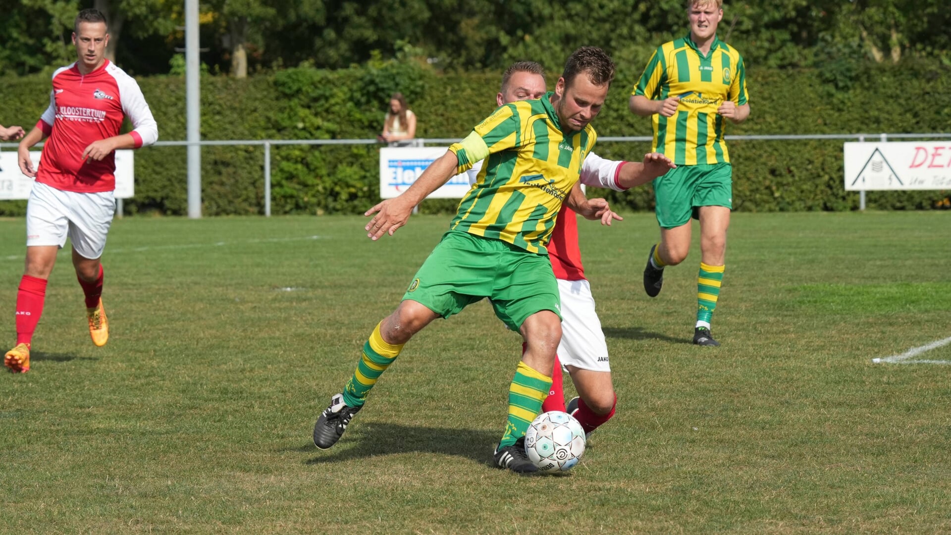 Hille Postma in actie.