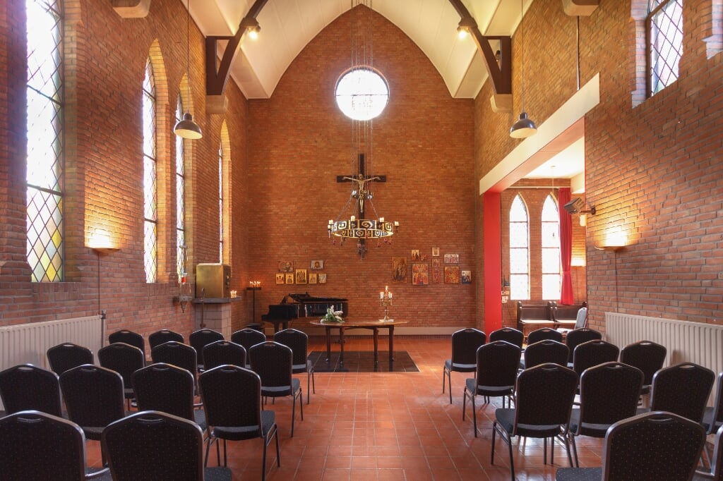 De kapelzaal, waar vele concerten en lezingen zijn gehouden.