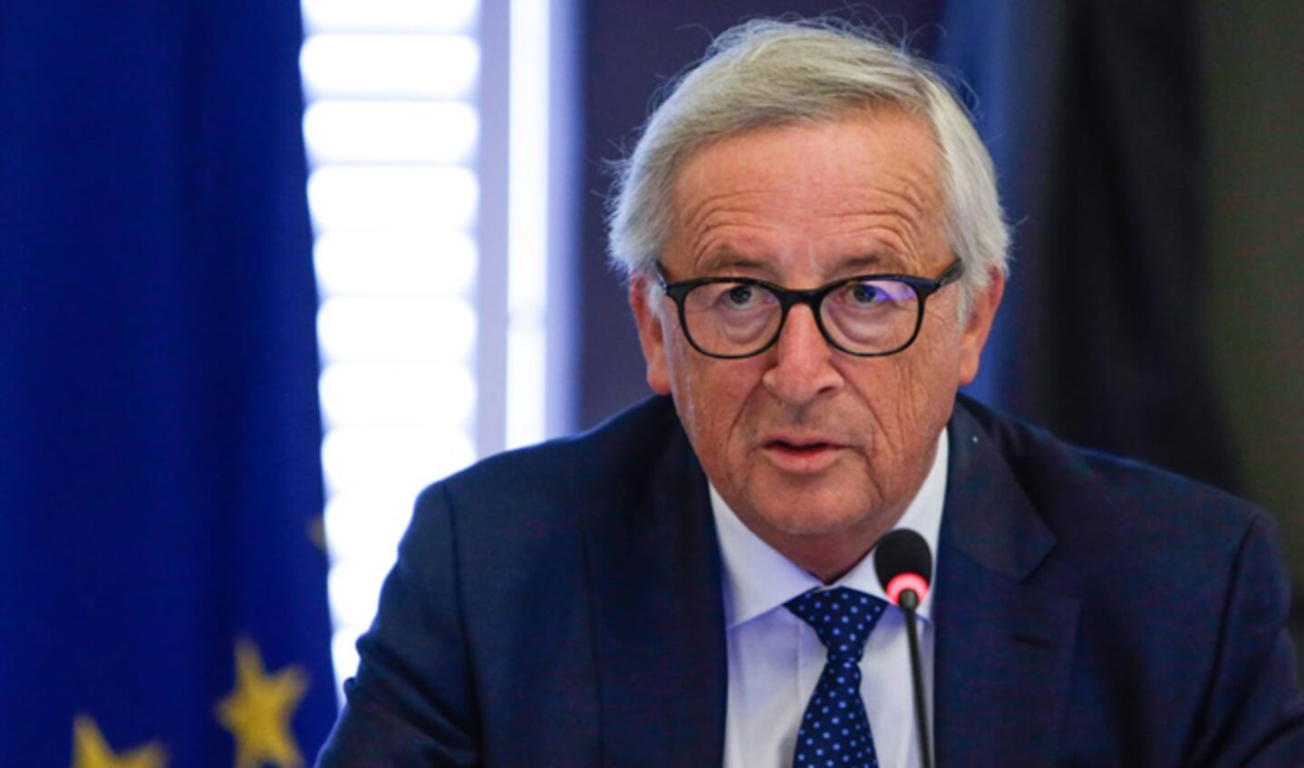 European Commission President Jean-Claude Juncker addresses members of the European Commission at the beginning of the group's seminar at Genval Castle, Genval, Belgium, on August 30, 2018. (Photo by Aris Oikonomou / POOL / AFP)        (Photo credit should read ARIS OIKONOMOU/AFP/Getty Images)