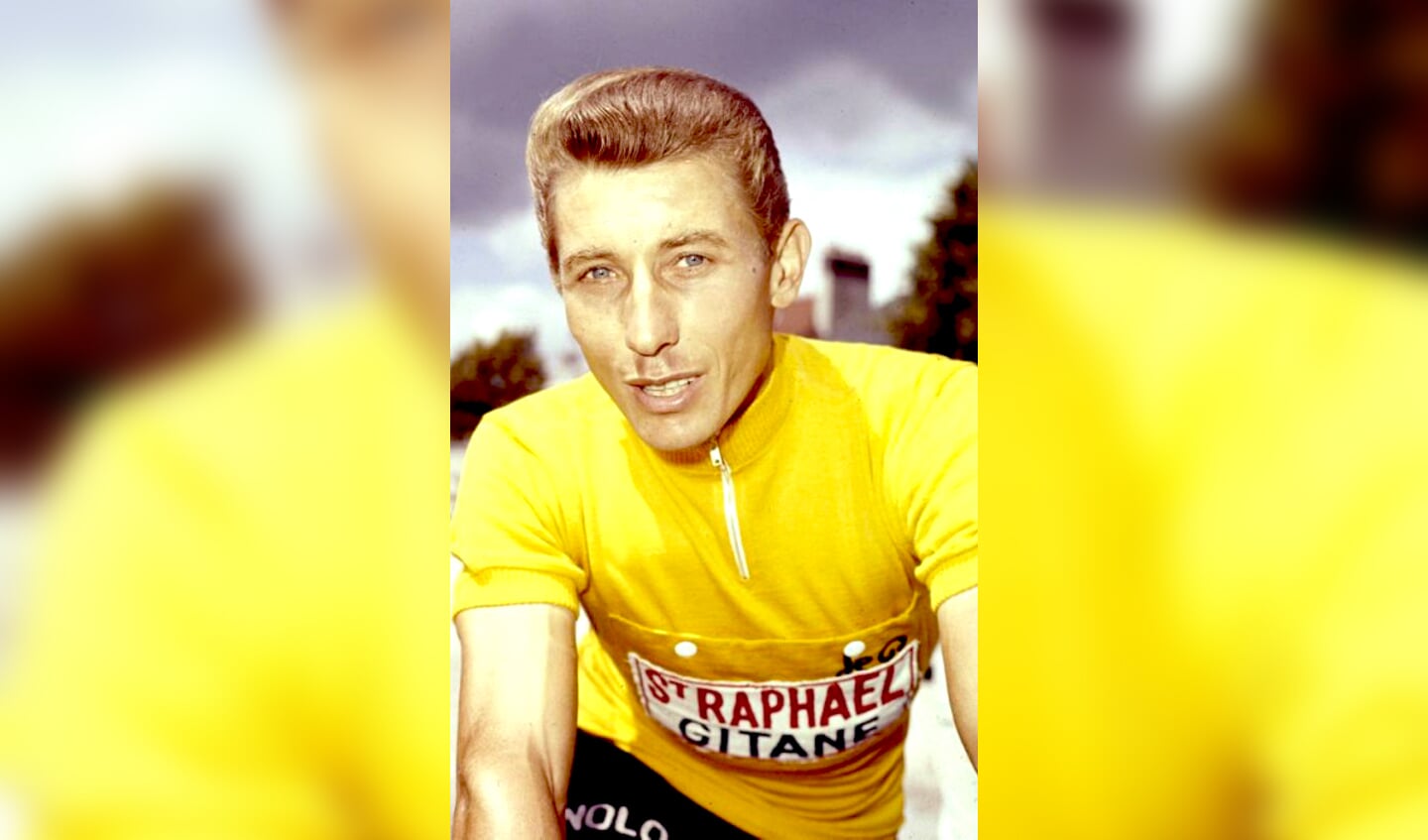 Jacques Anquetil in zijn glorieperiode als geletruidrager van de Ronde van Frankrijk