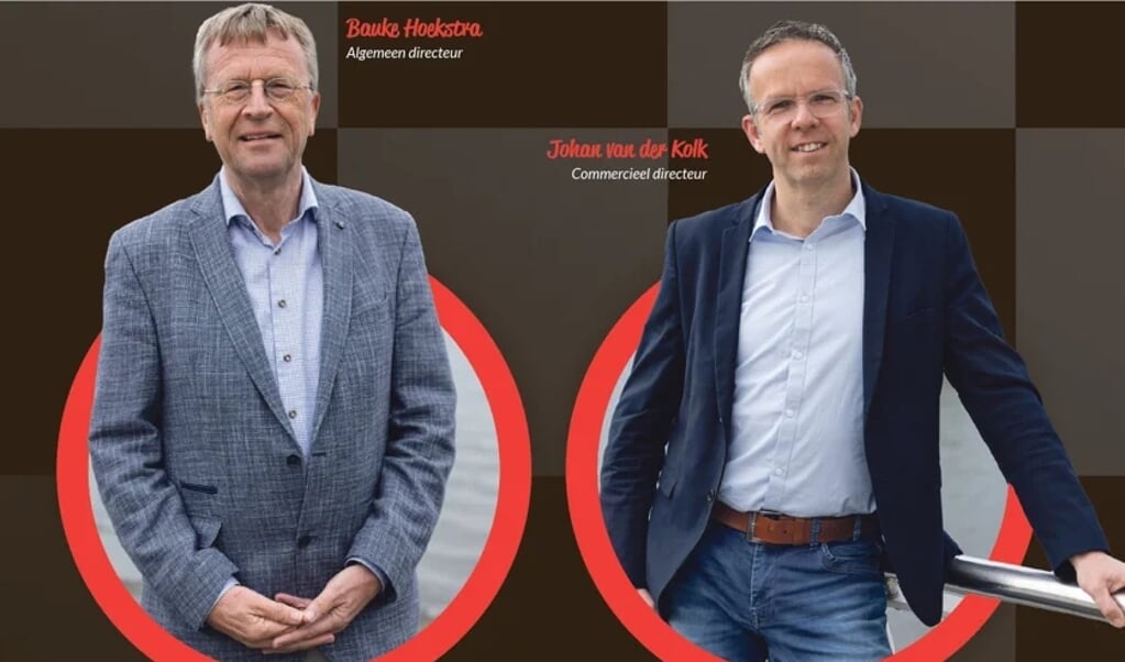 • Bauke Hoekstra (l) en Johan van der Kolk.