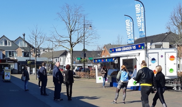 Ruimte bij de viskraam