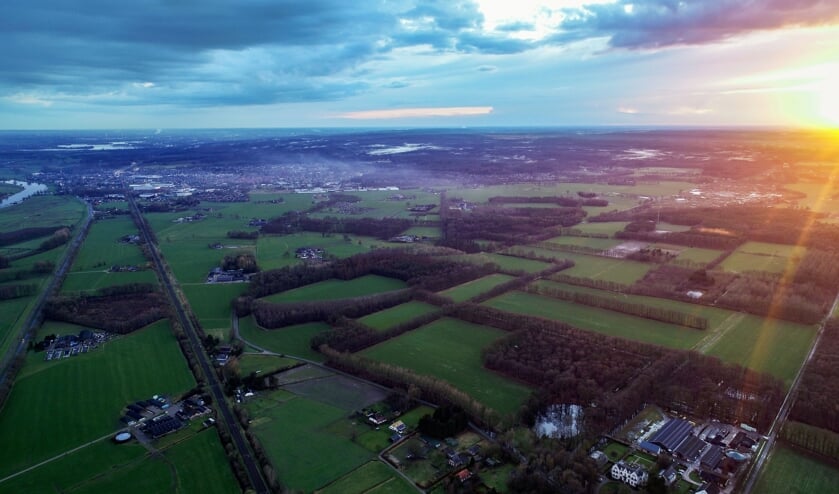 Zicht over de Brummense landschappen gezien van de zijde van Leuvenheim