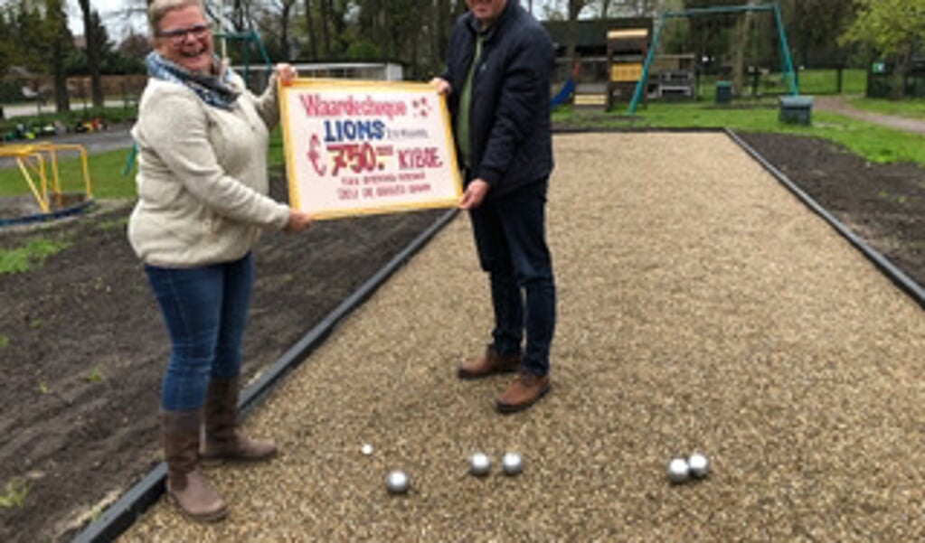 Frederike van Nieuwenhuizen (Kiboe) en Ruud Steenbruggen (Lions)