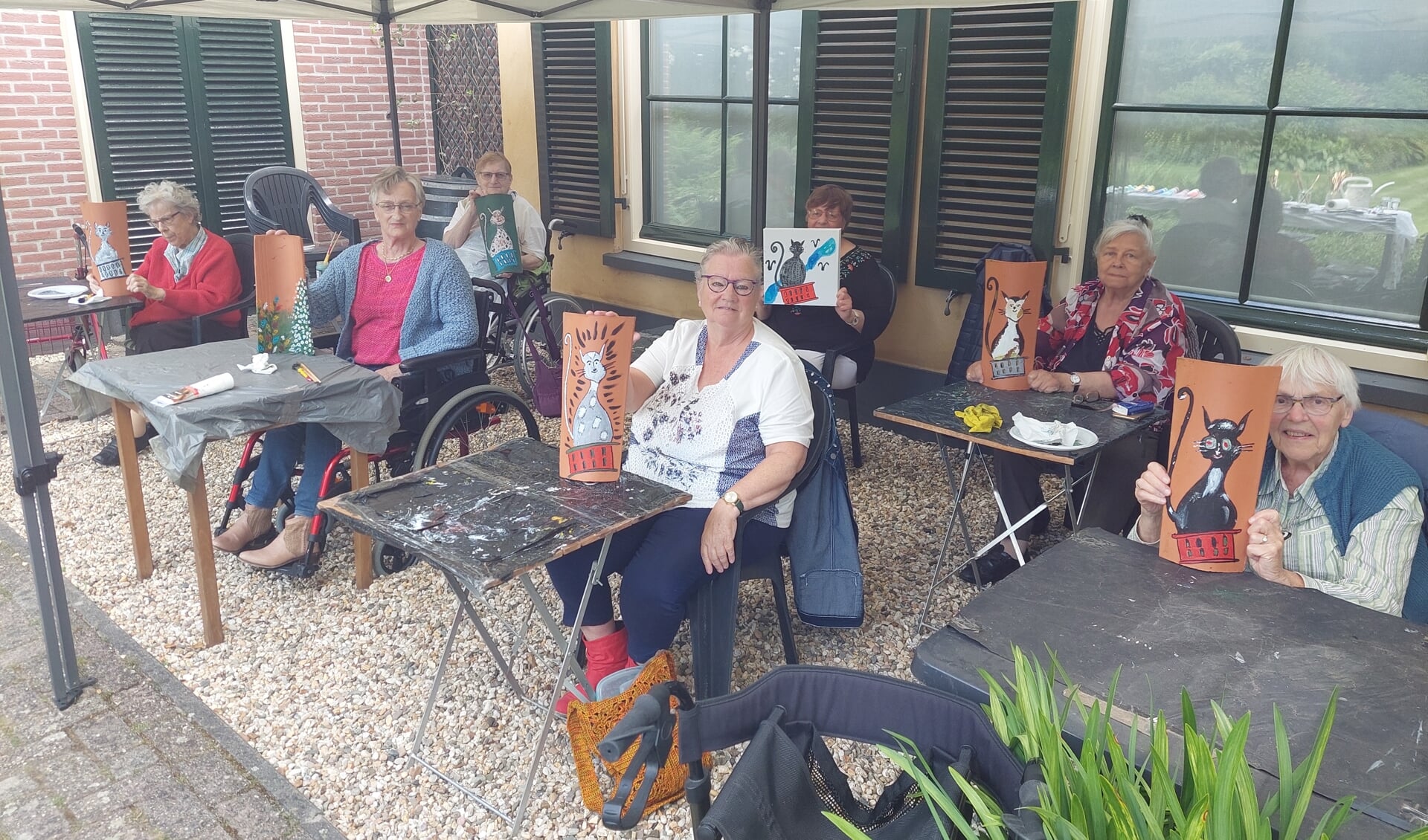 Schilderen met Zonnebloem afdeling Brummen