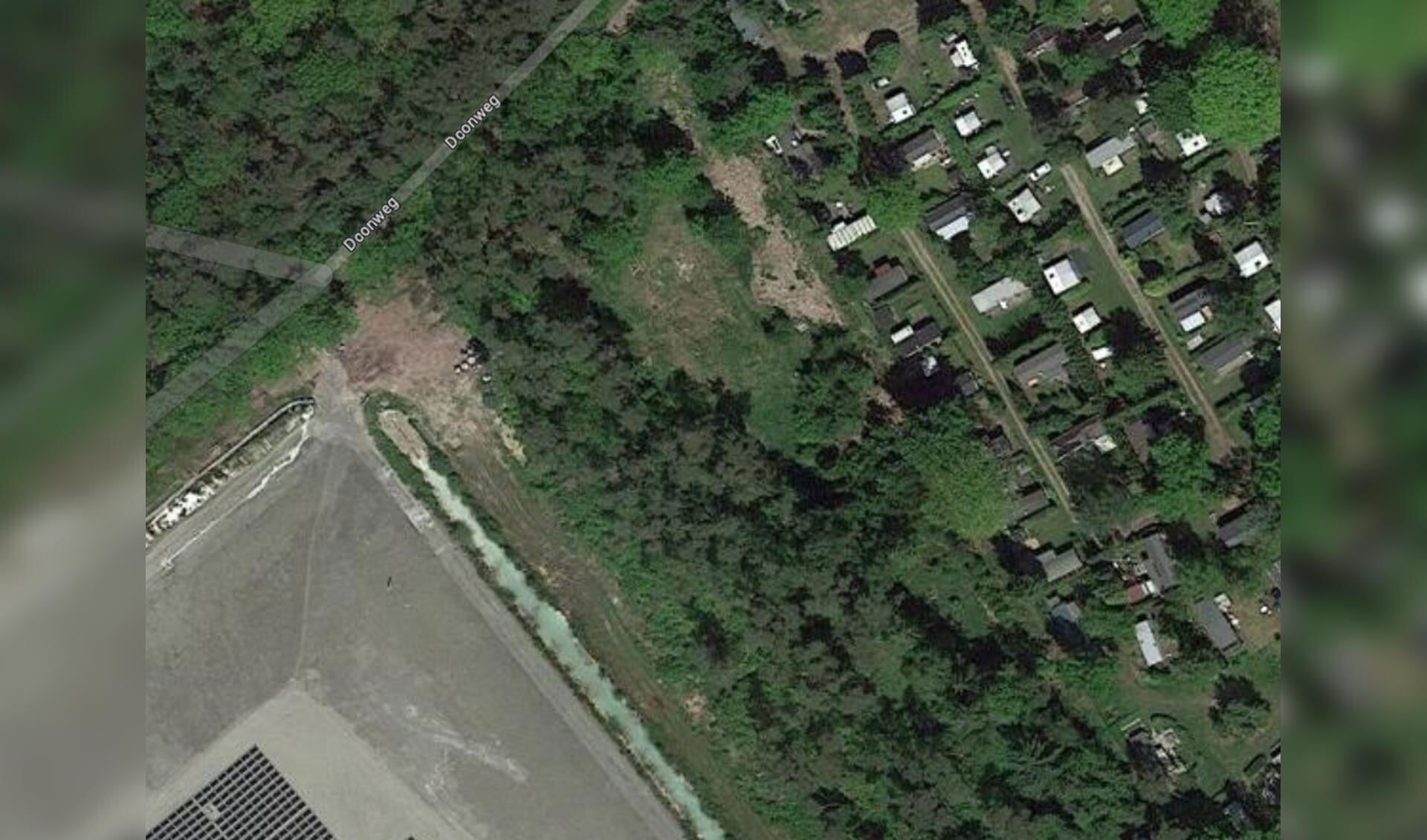 Camping Robertsoord ligt naast de vuilstortplaats. Bron: Google Maps