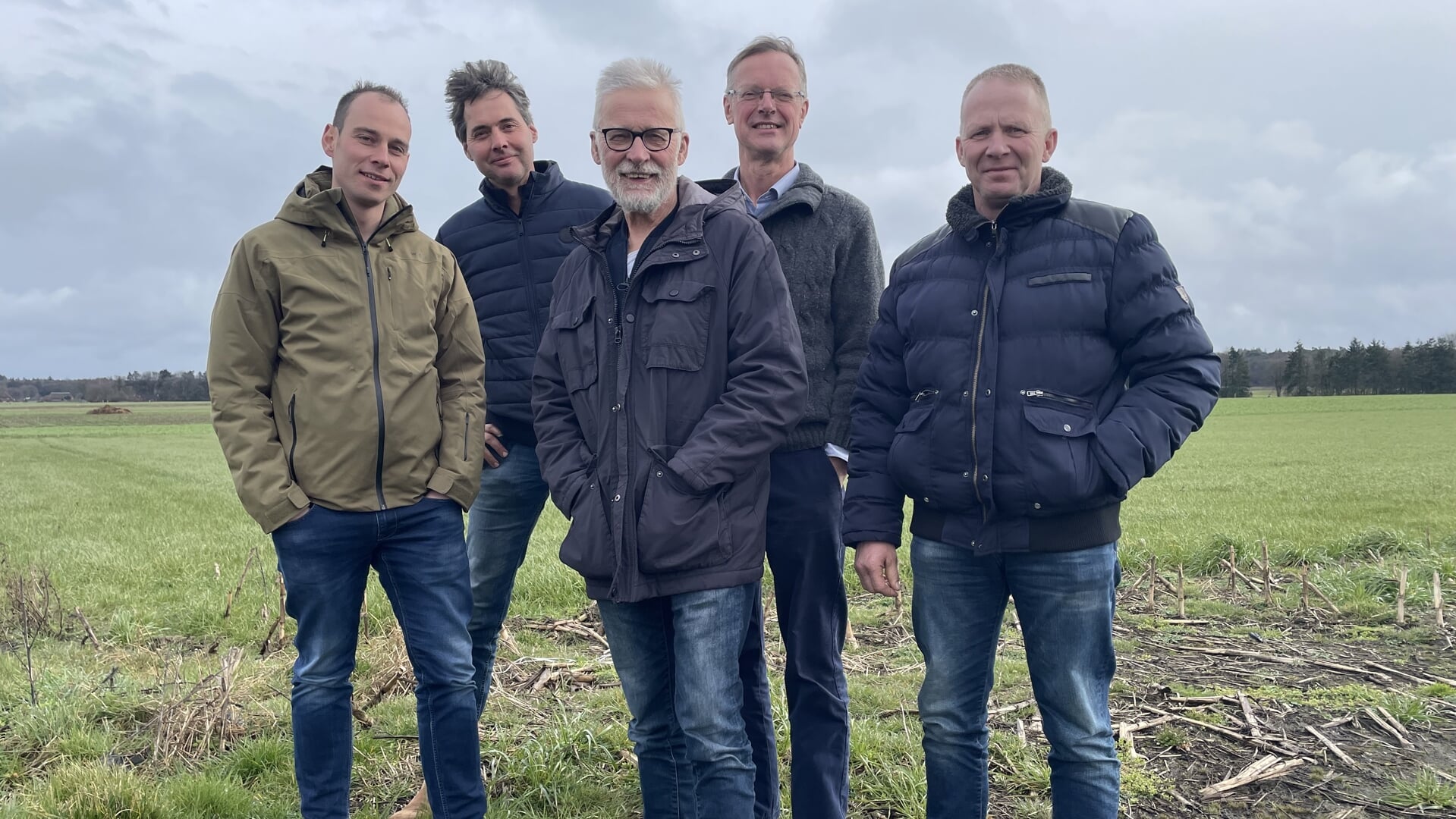 vlnr: Sander Wijgman, Jan Willem Breukink, Martin Bosman, Dirk Jan Schoonman en Andries de Bruin
