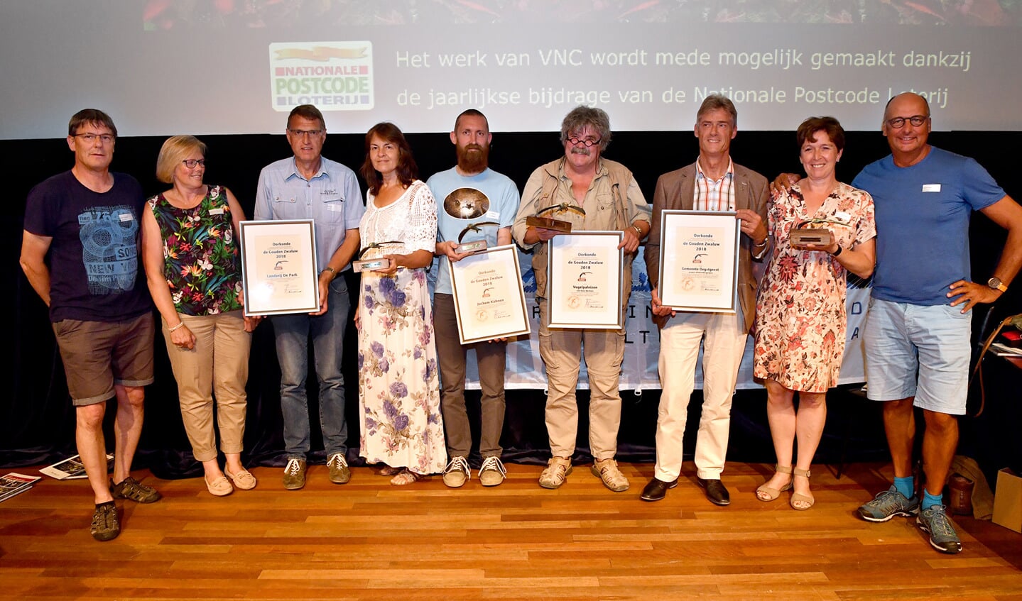 Winnaars Gouden Zwaluw 2018 (Foto: Vereniging Nederlands Cultuurlandschap)