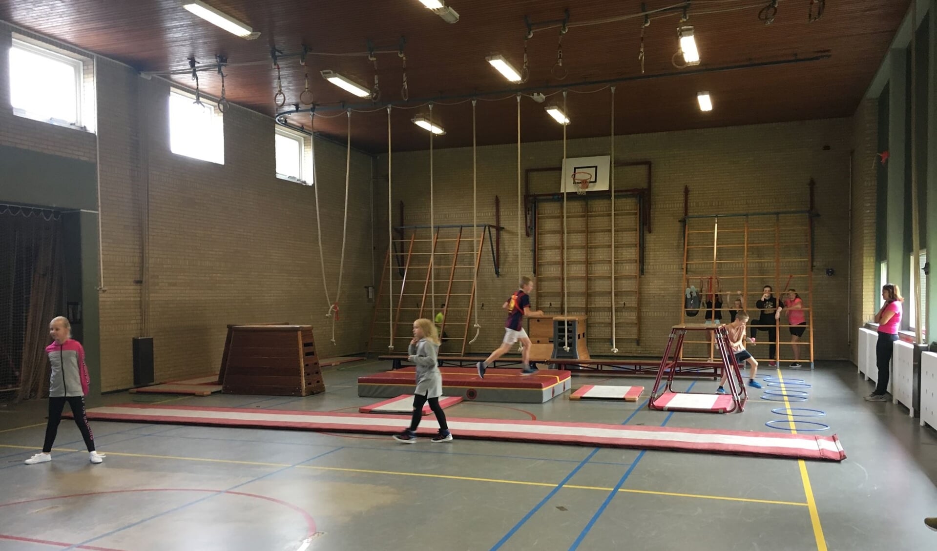 Gymles in de gymzaal. (foto: SV-Olympia)