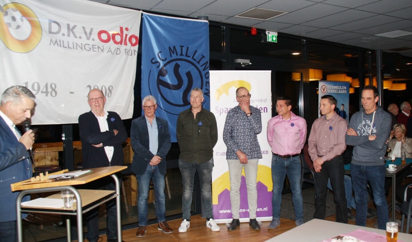 40 jaar:Henri Erinkveld, Hans Bach, Sander Hock, Coen Strijbos, Henk Buil, Richard Buil en Sander Joosten (foto: Emiel Hermsen en Hans Driessen)