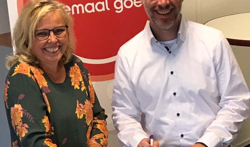 Directeuren Anja van Norel van LHS en Bert Frolich van Kunstwerk! (foto: Kunstwerk!)
