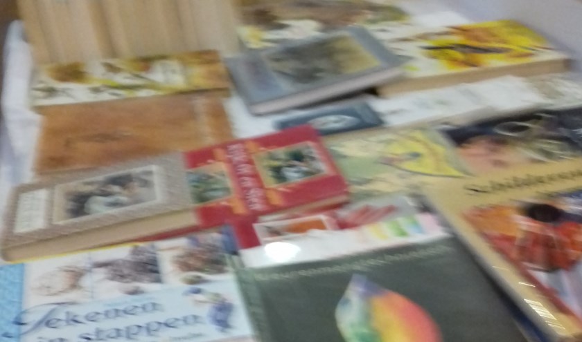 Uitstalling van boeken. (foto: Jan Wieggers)