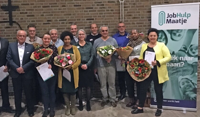 Deelnemers aan de JobGrouptraining en de trainers. (foto: Tjark Struif Bontkes)