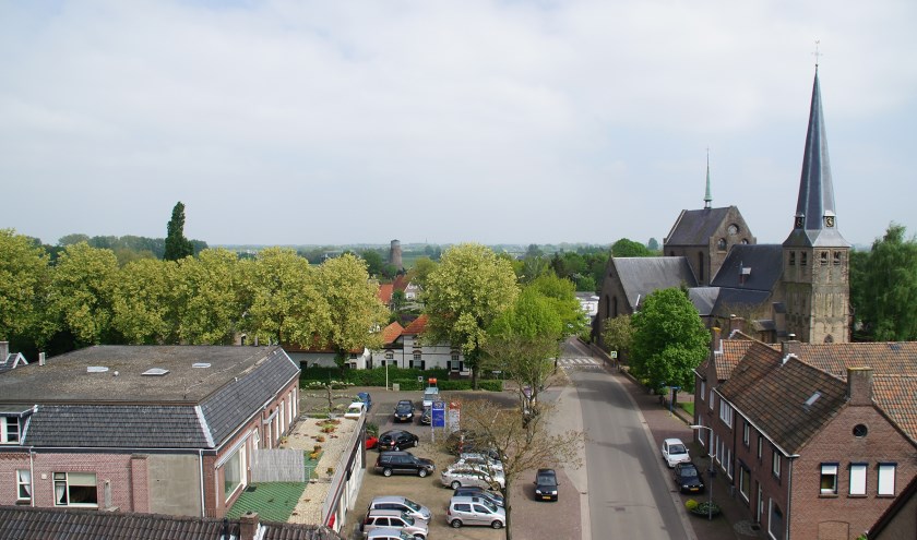Zicht op dorpskern Groessen. (eigen foto)