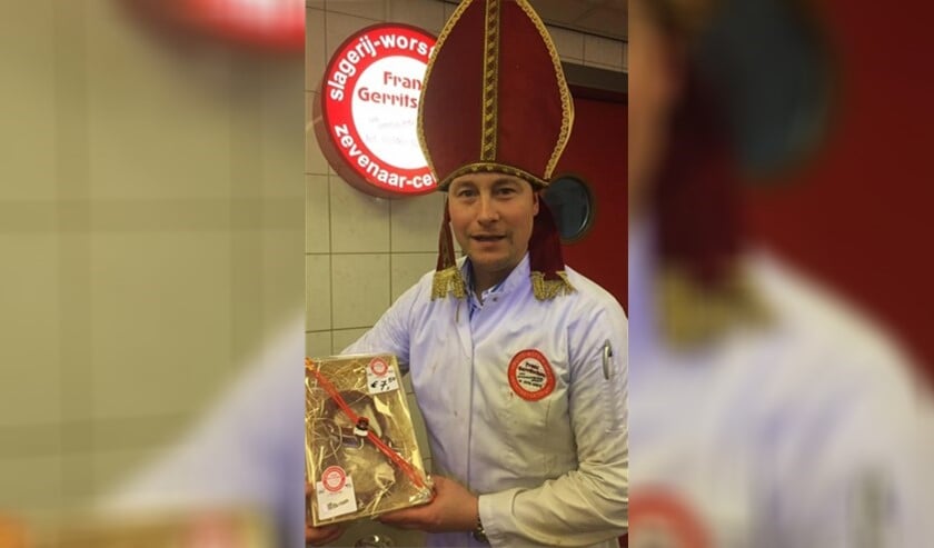 Is het nou Sinterklaas of slager Franz? Wat wel zeker is, is dat de vleesletter overheerlijk is. (foto: PR)
