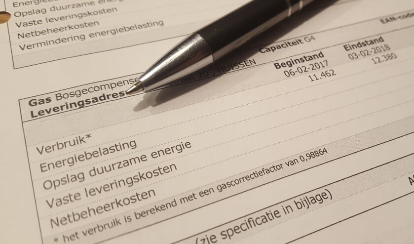 Energierekening Martin Bieleman. (foto: Martin Bieleman)