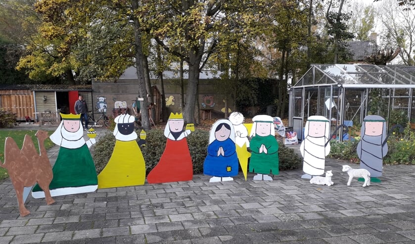 Zelfgemaakte kerstgroep. (foto: Ellie van den Brink)