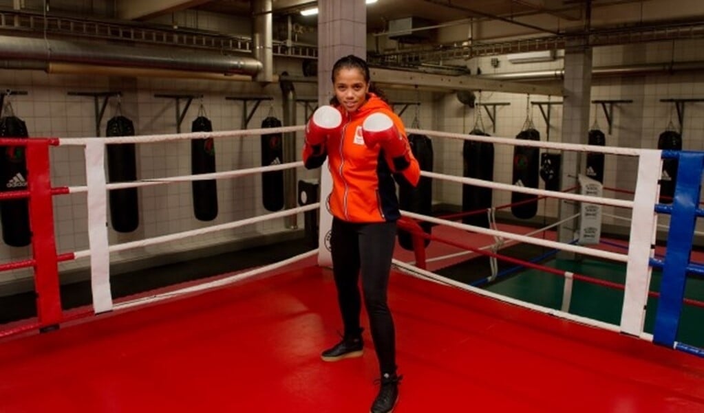 Het Nijmeegse bokstalent Jemyma Betrian heeft haar pijlen gericht op de Olympische Spelen van 2020. (Foto: Maaike van Helmond)